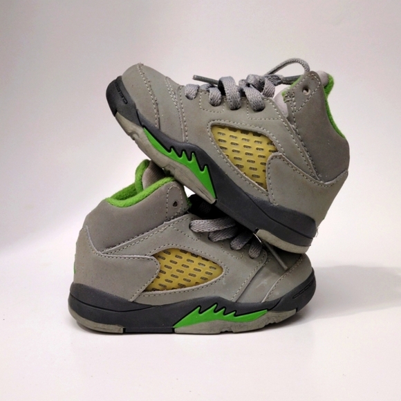 Nike Air Jordan Retro 5 V "Green Bean" toddler sz 5c Rare VHTF - Picture 1 of 8